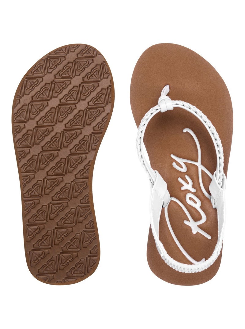 Roxy TW Cabo Slingback Sandal (Infant/Toddler), White, 6 M US Toddler - Image 3